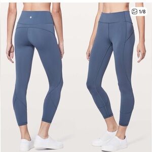 Lululemon in movement thunder Blue 7/8 Tights